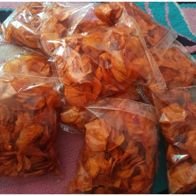 

Nadhifah Kitchen Cemilan/ Makanan Ringan/ Snack/ Kripik Singkong Home Made (500gr)