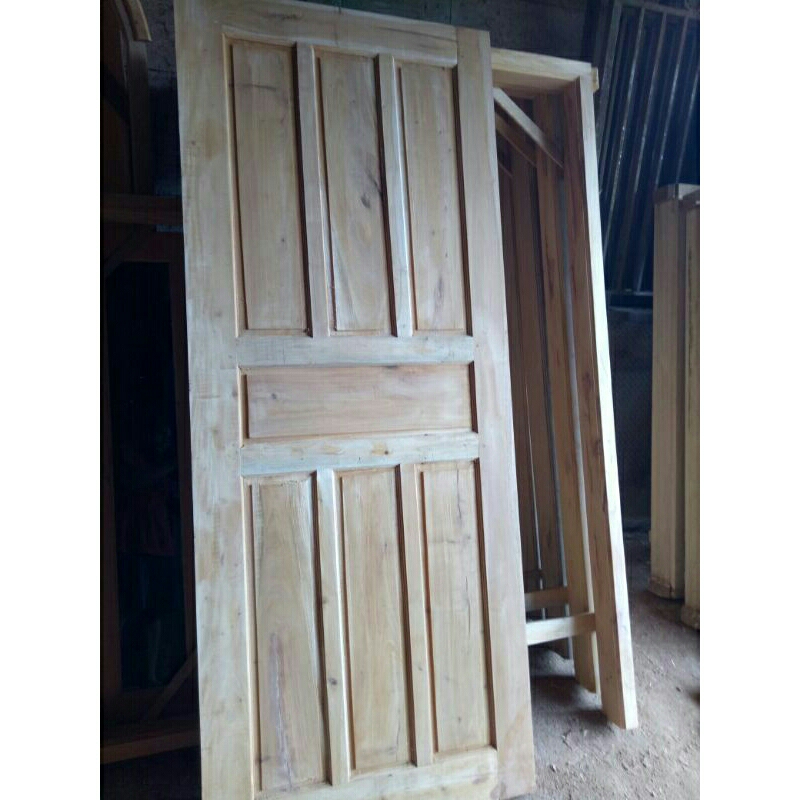 1set kusen + daun pintu kayu