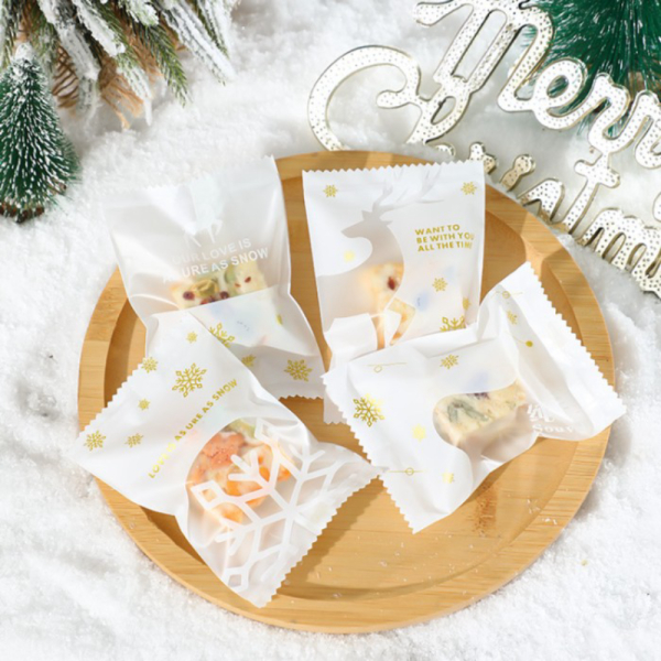 

Promo 100Lembar plastik cookies natal plastik natal kemasan cookies xmas Berkualitas