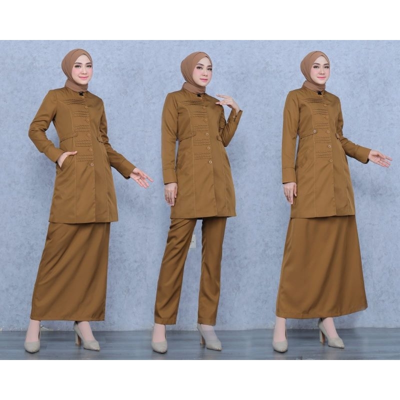 blazer wanita seragam dinas Pemda baju Pemda seragam dinas khaki seragam Asn pemda