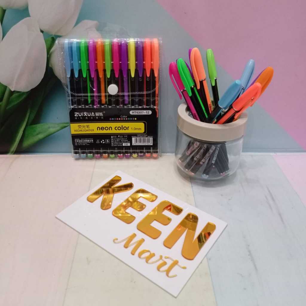 

pen gel warna warni NEON/color pen/gel pen color/pen NEON HIGHLIGTER