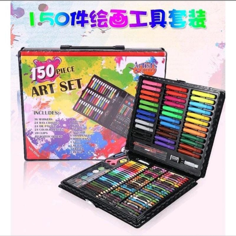 

CRAYON Art Set150 pcs/Art set 150 pensil warna/CRAYON mewarnai