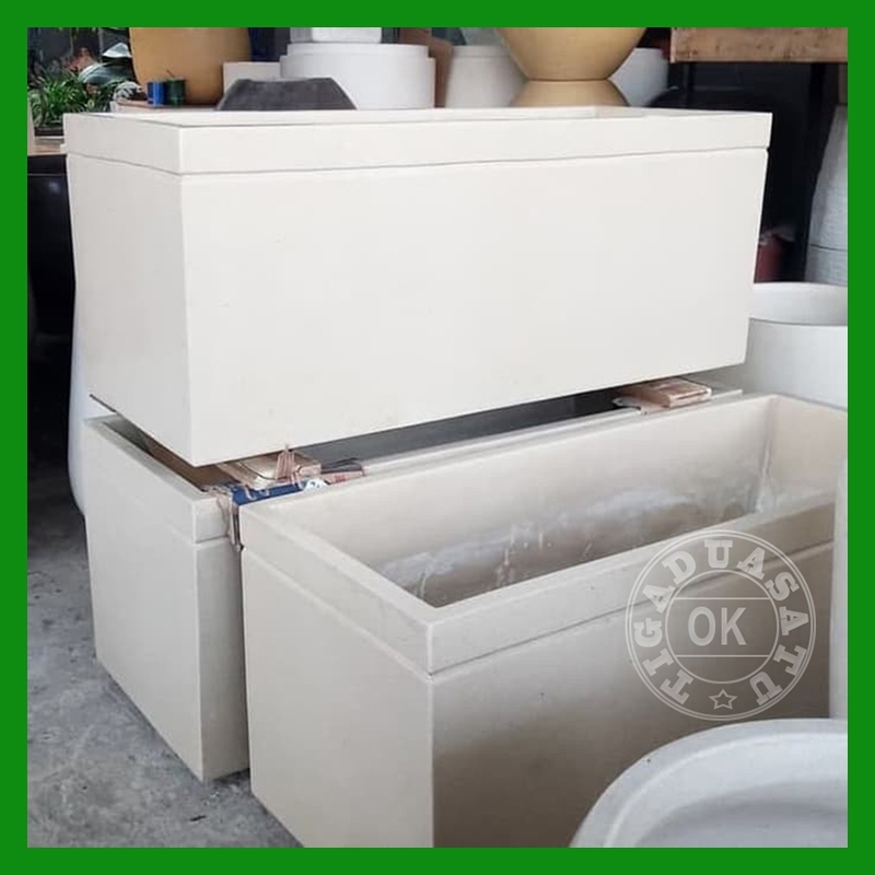 Pot Panjang Planter Terazzo
