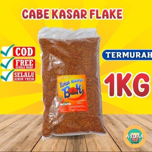 

S@l33 CABE BUBUK KASAR FLAKE KERING PEDAS 1KG CHILLI FLAKES BUBUK CABE PEDAS Buruan Order Gan