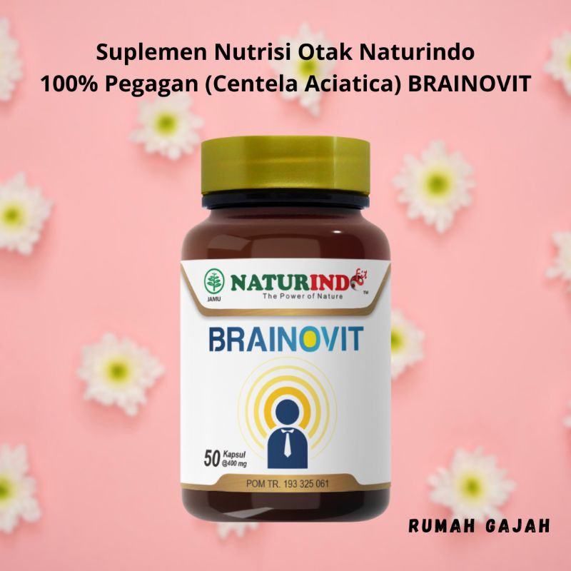 Suplemen Nutrisi Otak 100% Pegagan (Centela Aciatica) BRAINOVIT Naturindo