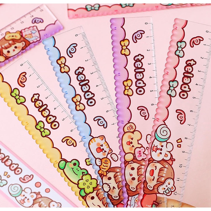 

[♦E20<] Penggaris Mini Unik Cantik Edisi Doudou Sauce Girl Limited TLD88 Stiker Bring it back