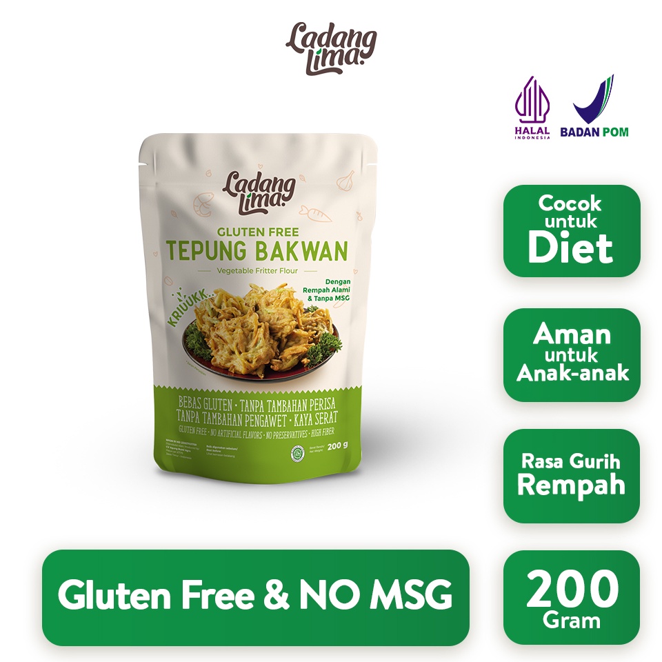 

90 Tepung Bakwan 200g - Gluten Free Ladang Lima Grosir
