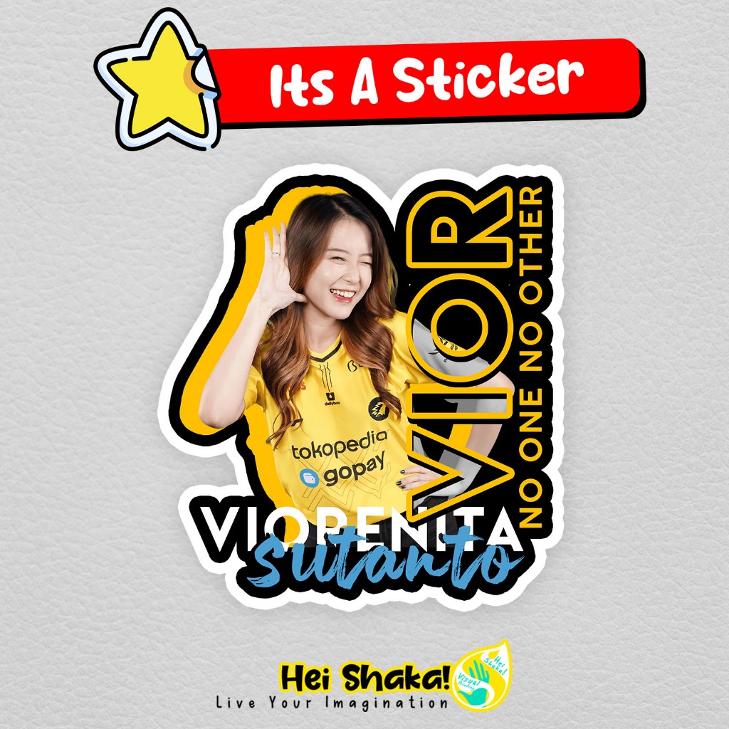 

Stiker Nita VIOR ONIC Viorenita Sutanto Sticker BA Esport Bahan Vinyl Anti Air