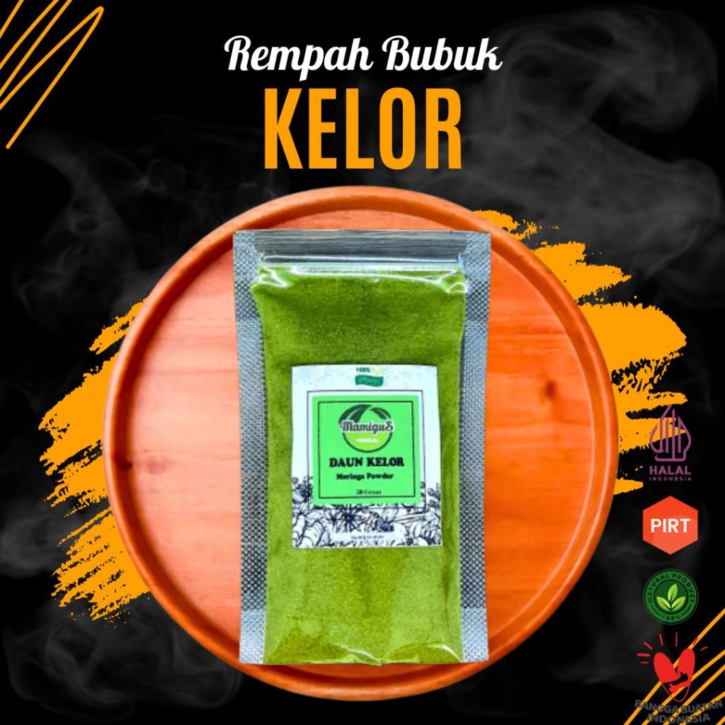 

Daun Kelor Bubuk / Moringa Leaf Powder Rempah Asli