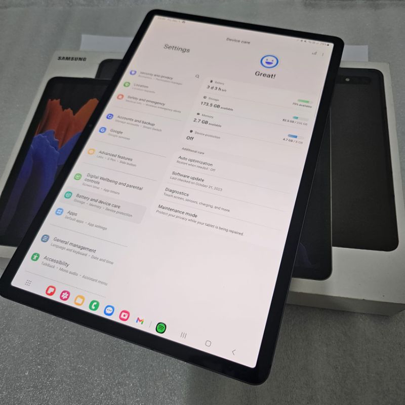 SAMSUNG GALAXY TAB S7+ 256GB LTE & WIFI