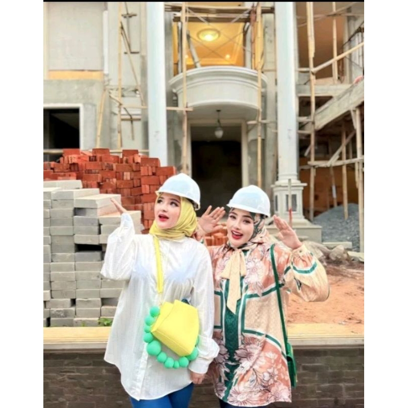 kemeja set hijab Shella saukia