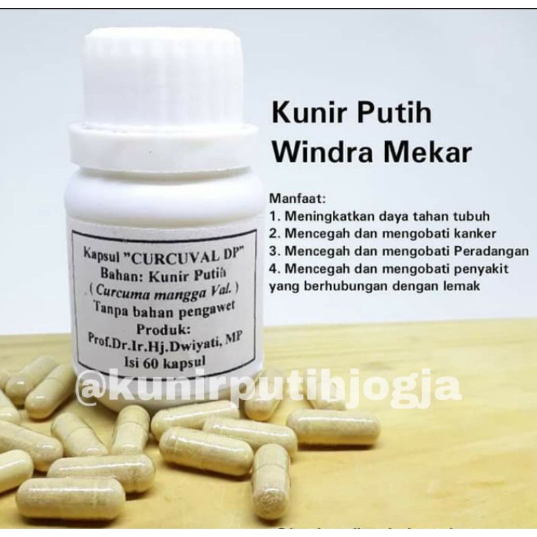 

Grosir➼ PROMO KAPSUL HERBAL KUNIR PUTIH - PROF DWIYATI - CV. WINDRA MEKAR 62