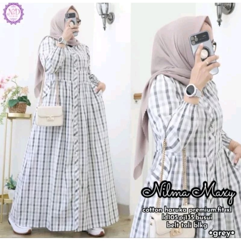 NILMA MAXY DRESS COTTON HARUKA ELEGAN
