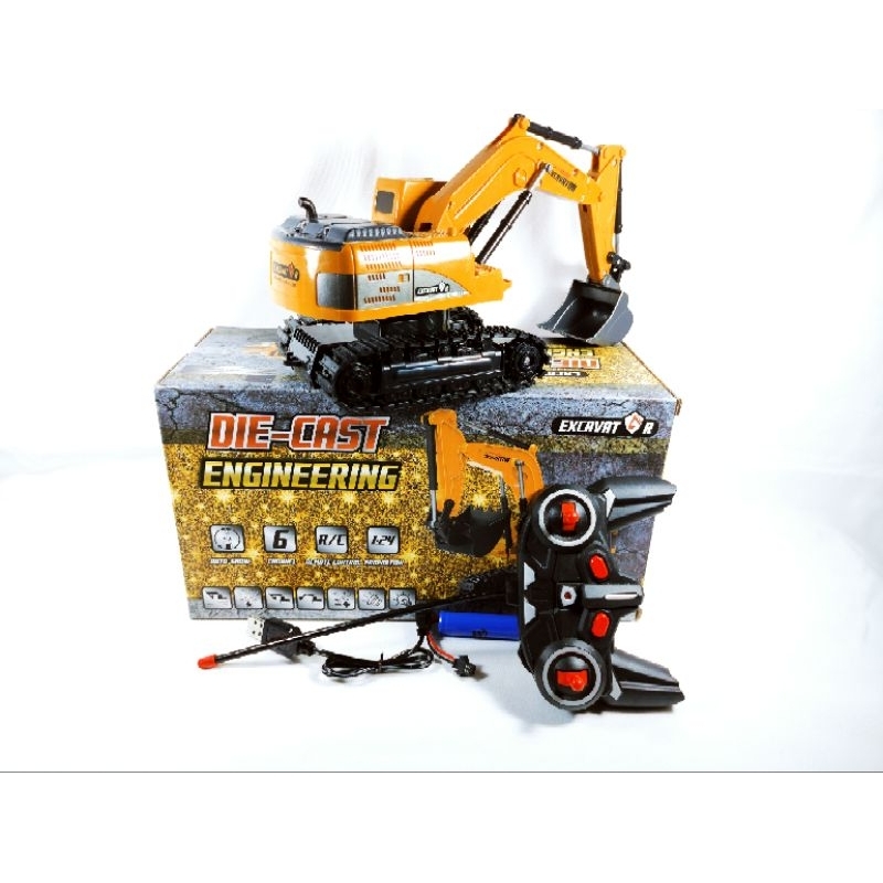 mainan remot excavator die cast