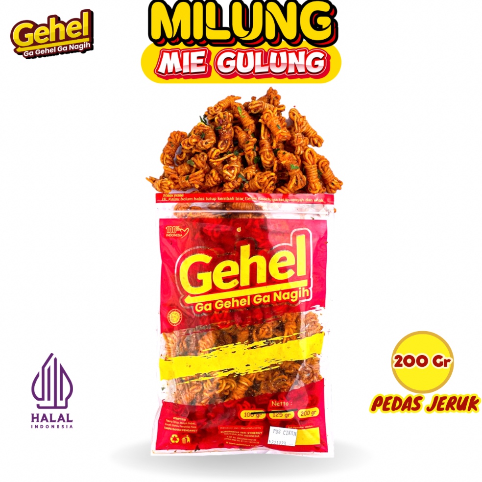 

[COD EE48] NEW LAUNCHING MIE GULUNG (MILUNG) 200GR, Mie Uwel Pedas Jeruk - Makanan Ringan Food 78