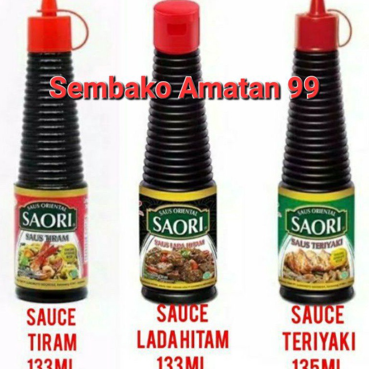 

8GF Saori Saos Tiram 133ml Saori Saus Tiram Saori Teriyaki Saori Lada Hitam Botol 133 Ml Promo