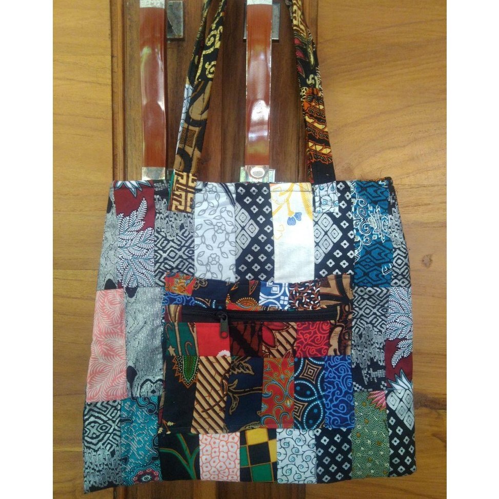 56 TAS DERINA TOTEBAG BATIK WANITA TOTE BAG BELANJA SOVENIR KERAJINAN DARI KAIN PERCA MURAH 7vkda