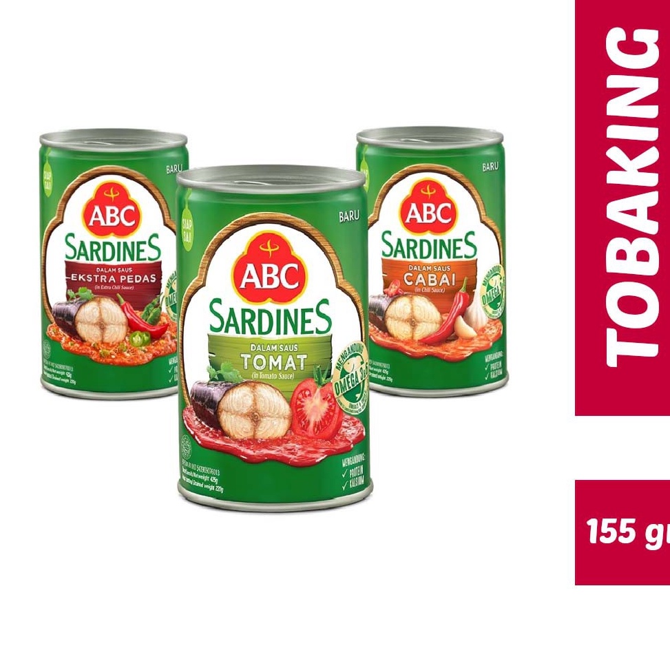 

[COD NL68] Sarden ABC Sardines Tomat Cabai Extra Pedas 155gr whlde