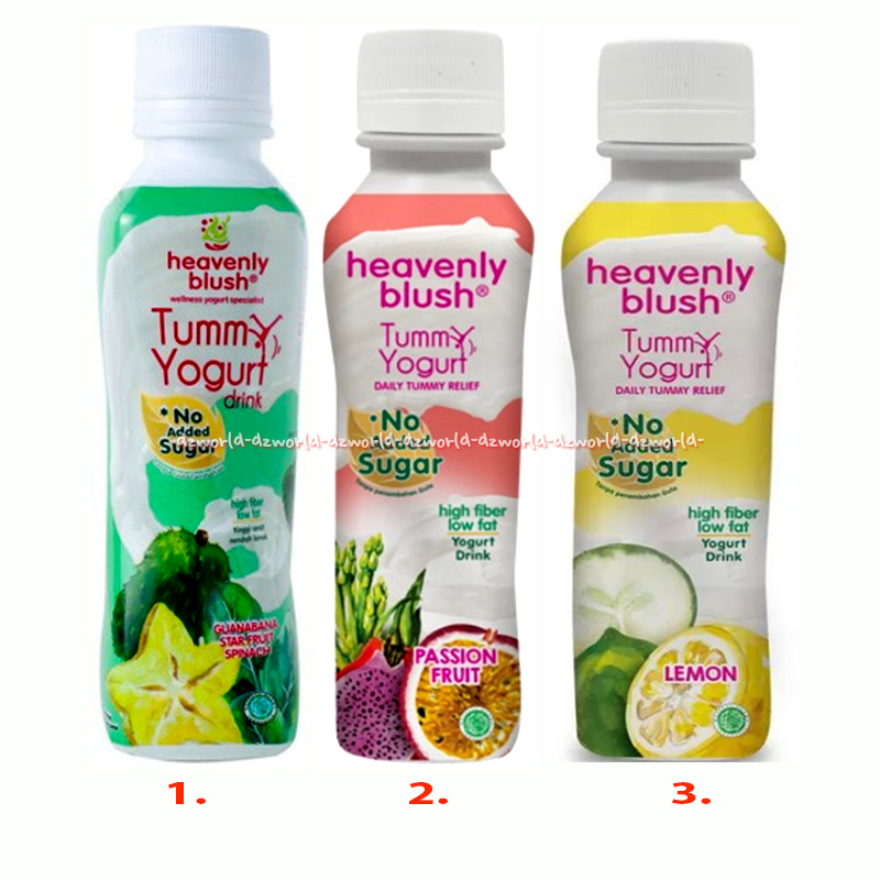 

Heavenly Blush Tummy Yoghurt No Added Sugar High Fiber Low Fat Yoghurt Drink