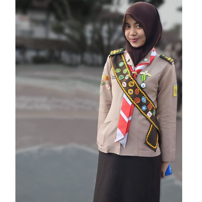 Selempang tetampan TKK Pramuka Siaga Penggalang Penegak