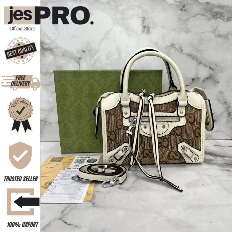 JESPRO 5 8293 | GUCCI Free Box & Invoice Tas Import Top Handler Wanita | GC Bag Cewek / Perempuan Sa