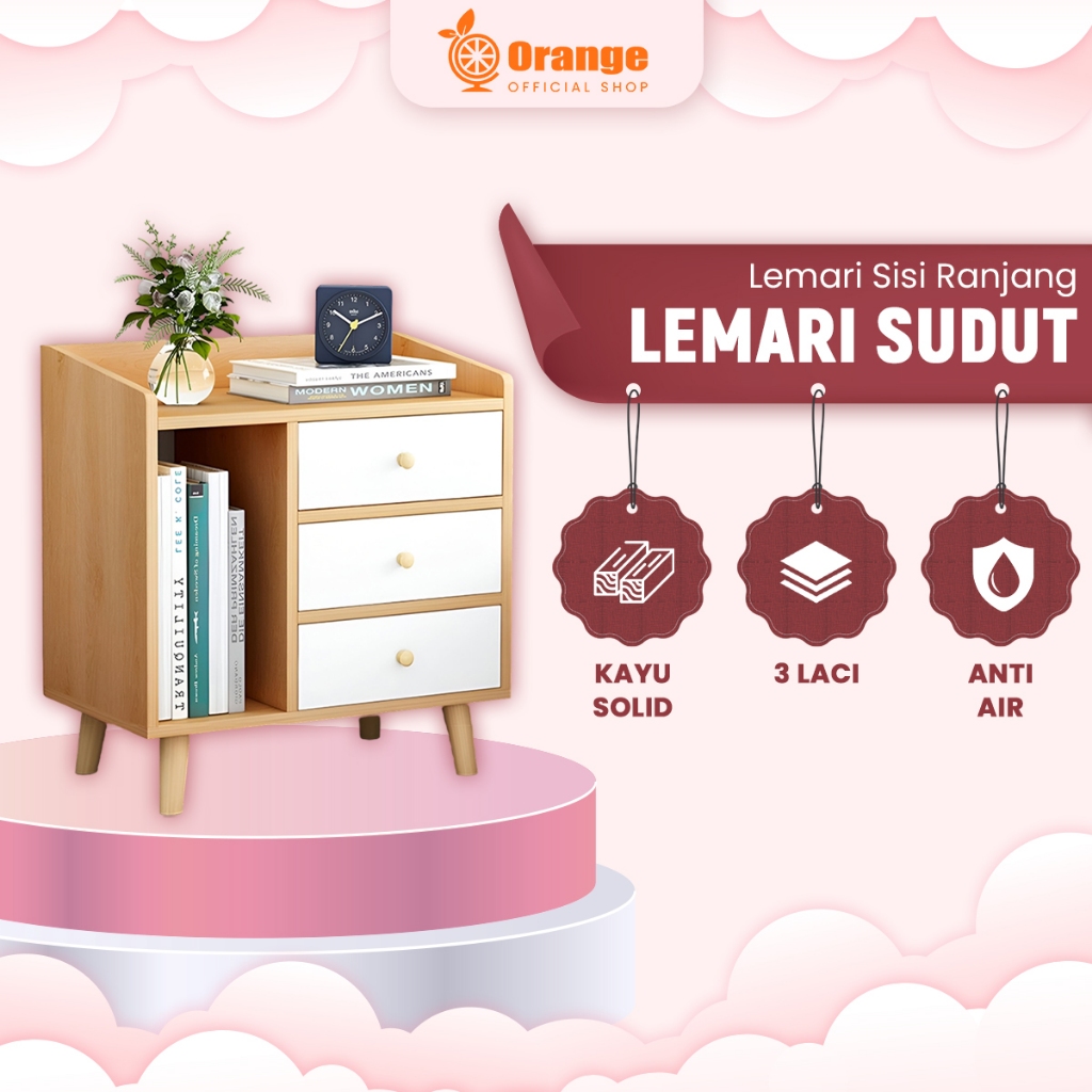 Meja Nakas - Meja Nakas Meja Kamar Tidur - Meja Samping Minimalis - Meja Nakas Minimalis