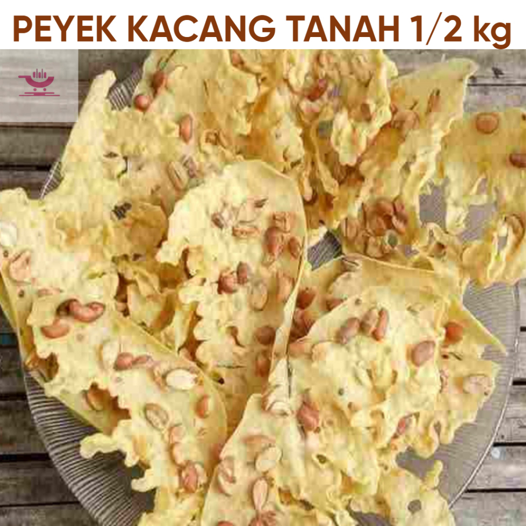 

Peyek Kacang Tanah KTP Hanan Gurih Renyah Nikmat 500 Gram
