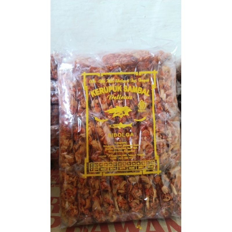 

Kripik Sambal Sibolga Cap Delicius Kemasan 30 Bungkusan