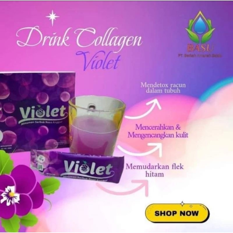 Violet Collagen drink Halal dan BPOM