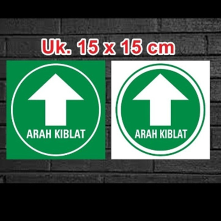 

STIKER ARAH KIBLAT MASJID/MUSHOLA.stiker sign Rambu k3 - HIJAU FULL