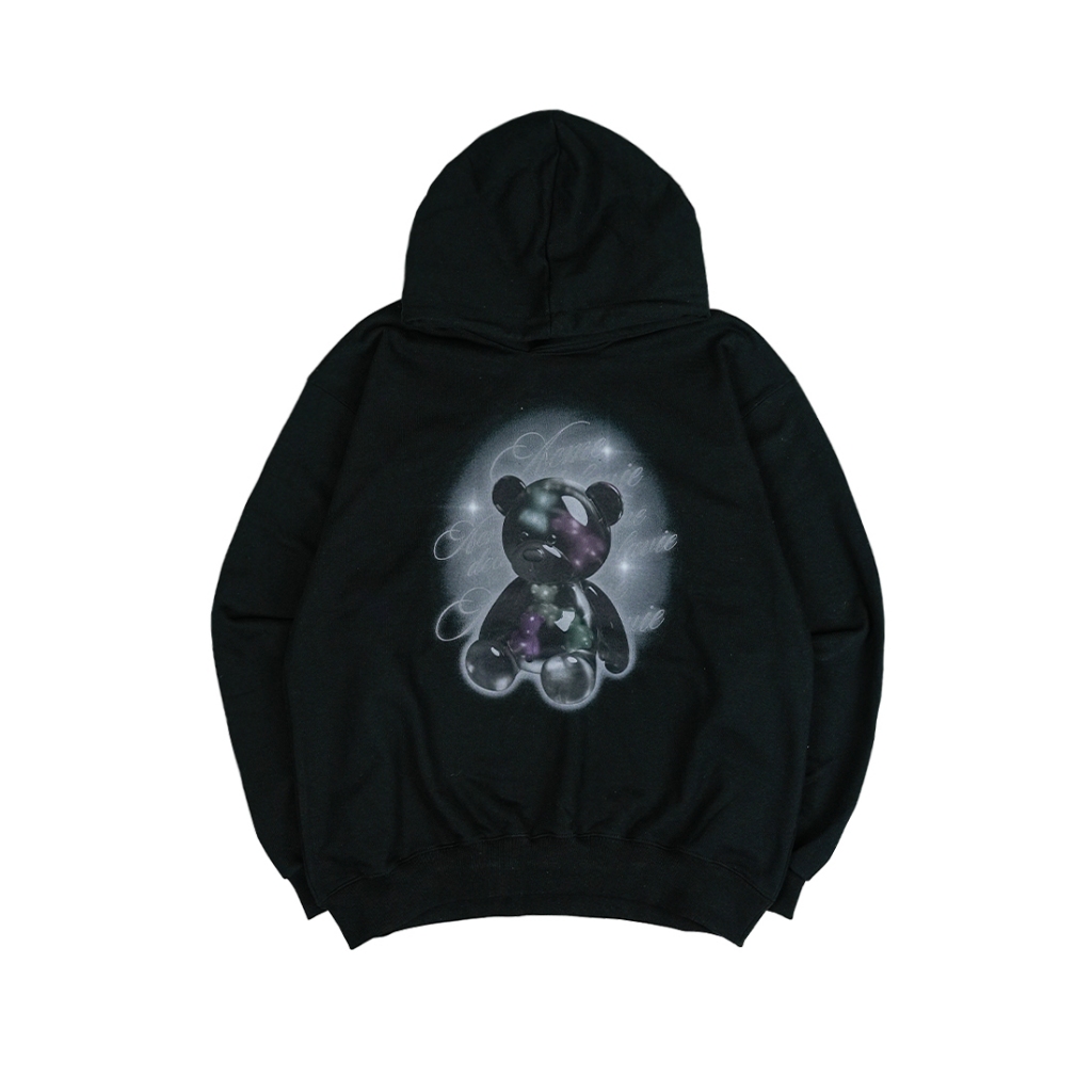 [ADLV] Acmedelavie Clear Bear Black Hoodie