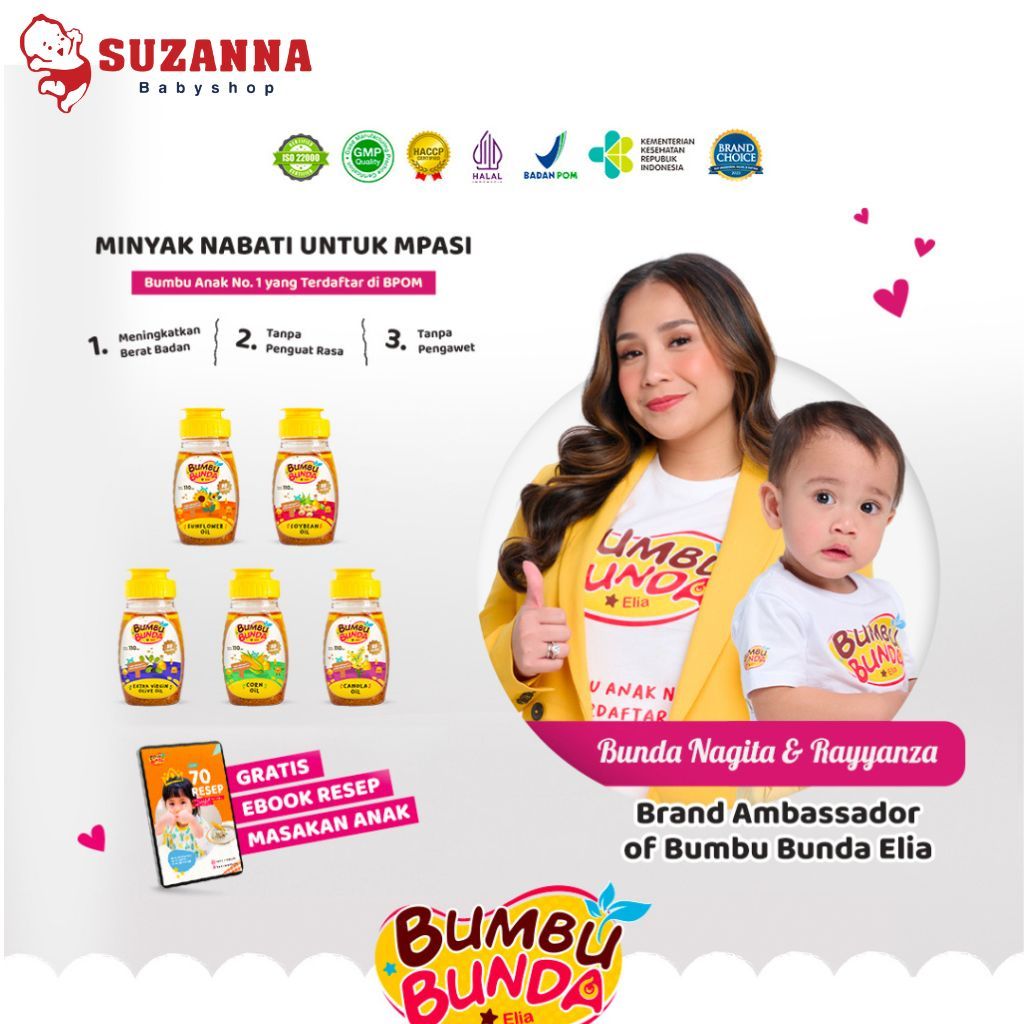

Bumbu Bunda Elia Minyak Nabati Minyak MPASI Canola Oil EVOO Corn Oil Sunflower Oil Soybean Oil