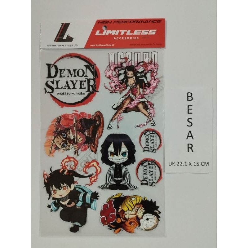 

stiker super clear demonSlayer