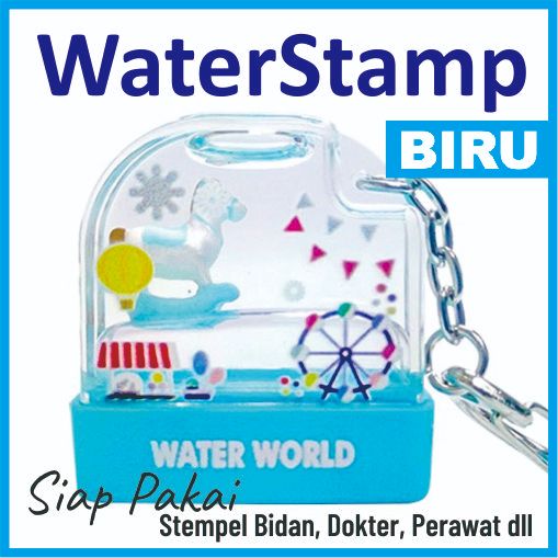 

Stempel Waterstamp warna Biru