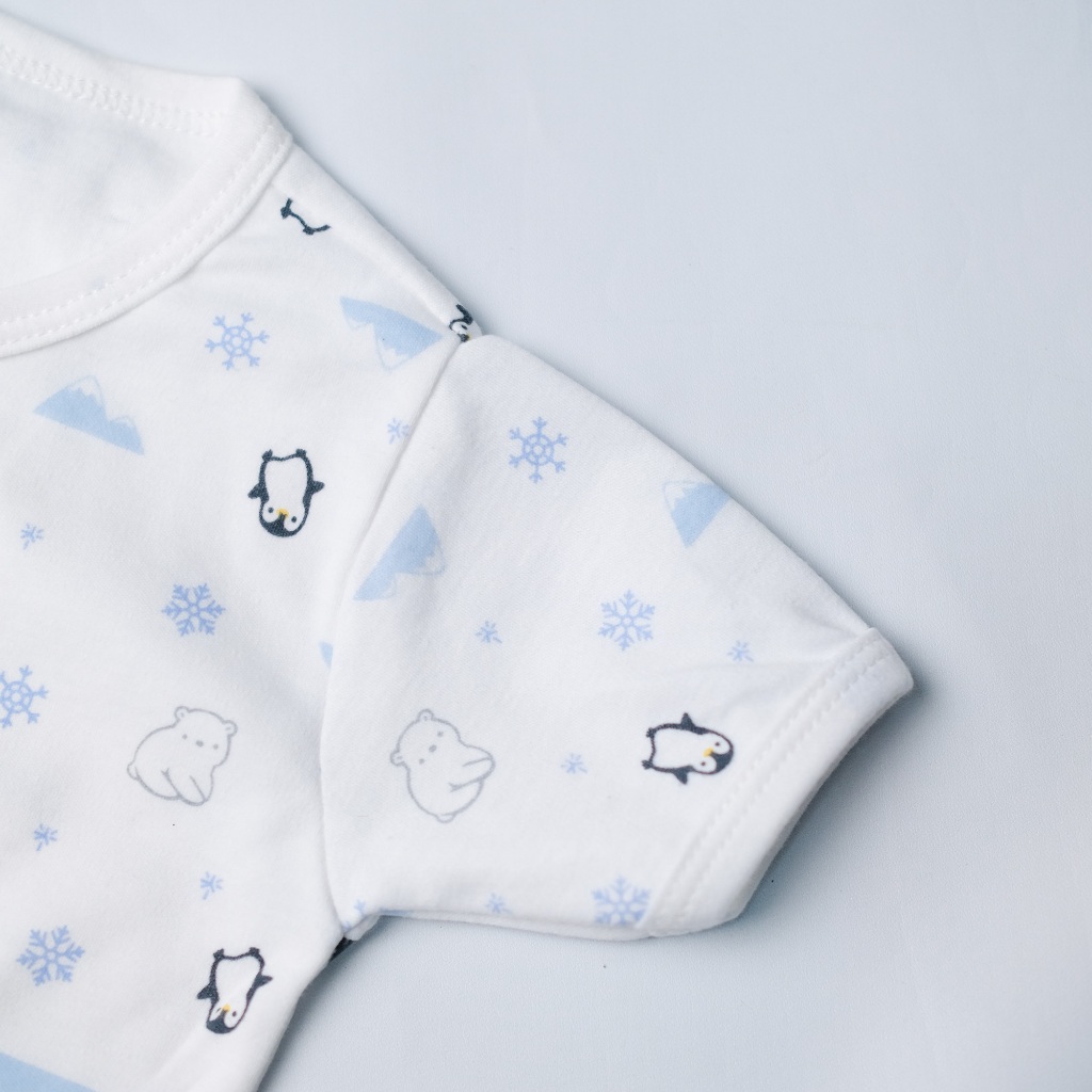 Nice Kids - ARCTIC COLLECTION Short Baby Pajamas (Motif Piyama 0-12 Bulan) Piyama Baju Tidur Anak Bayi Newborn Pattern Motif