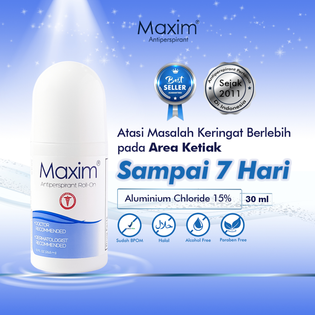 Maxim Antiperspirant Deodoran Ketiak 15% 30ml