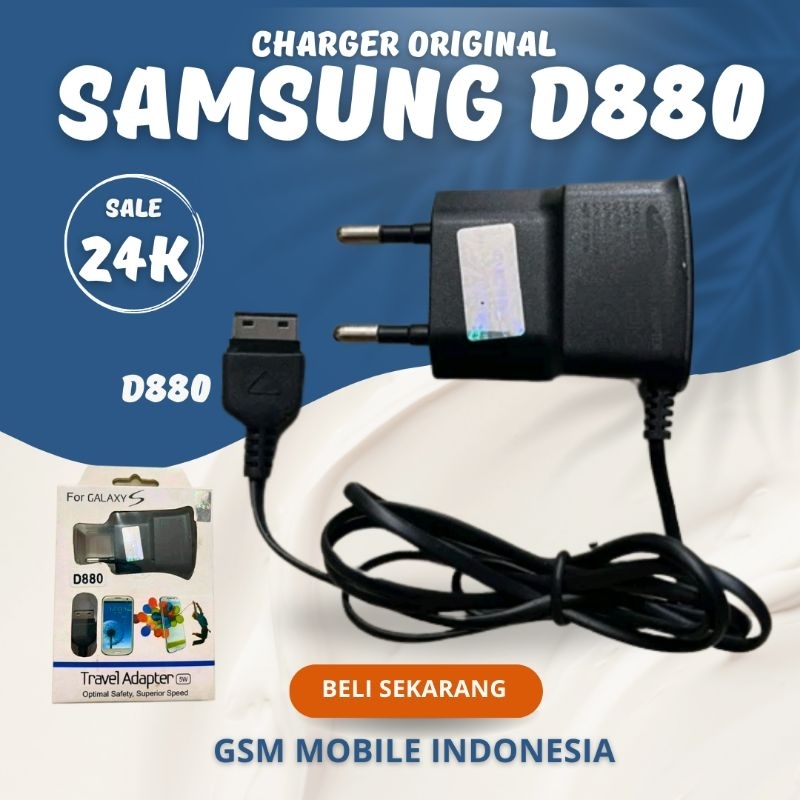 [PROMO SALE] Charger casan Samsung D880 / B200 / E1080 Charger Casan Samsung Model MIcro dan Pipih H