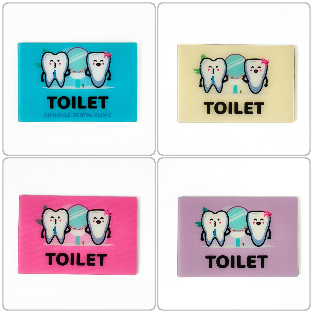 

Sign Board Acrylic Toilet Aksesoris drg Papan Penanda Klinik Aesthetic Motif Gigi Dekorasi Ruangan Dentist Tooth Teeth Life Style
