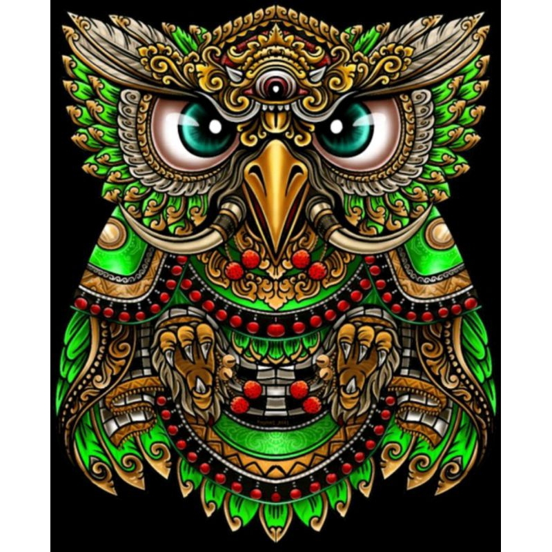 Layang celepuk bali printing besar 2,4meter knockdown