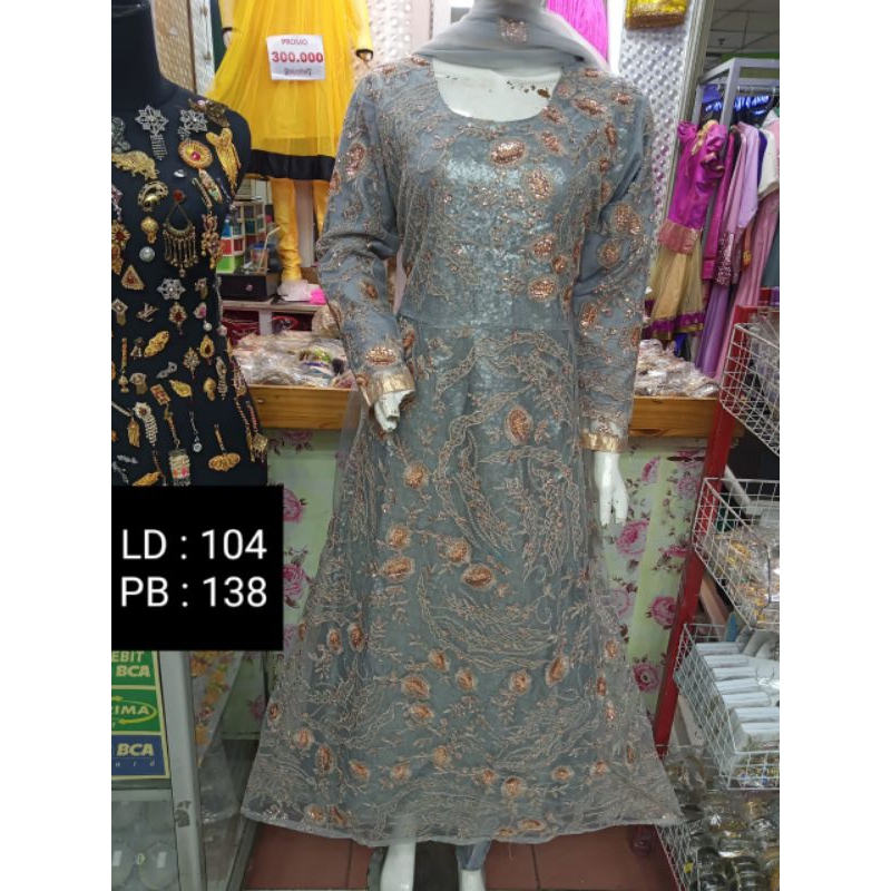 #TjM119 Original Baju India Premium Ready Stock Asli Long Anarkali Barang PO Mewah