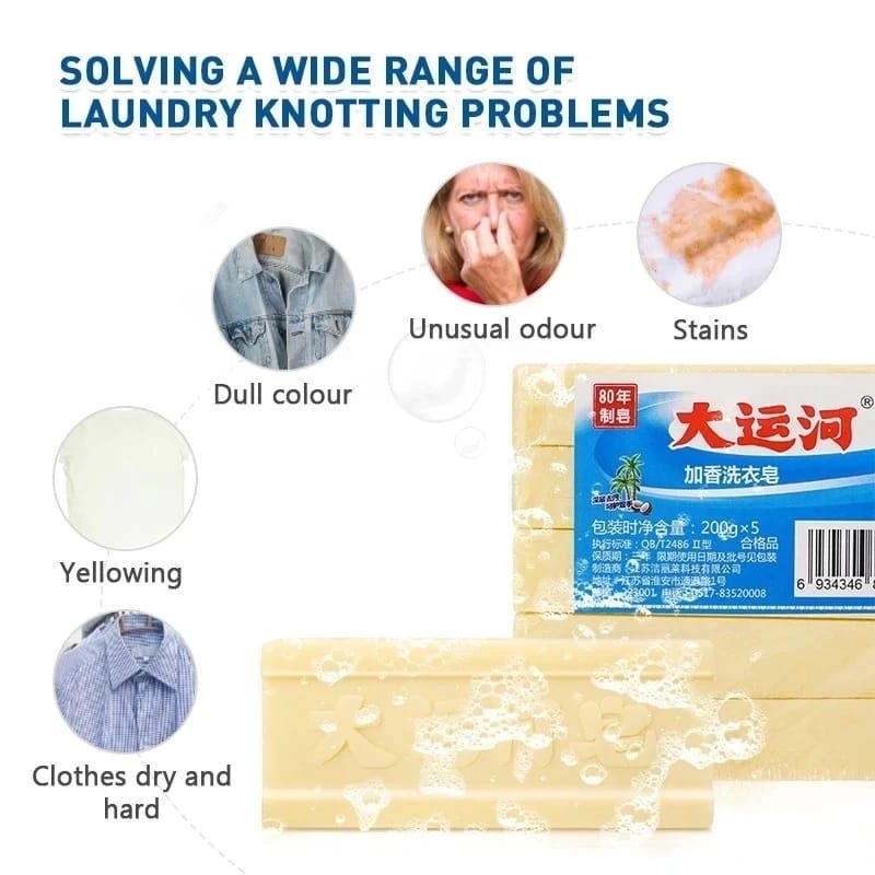 SABUN AJAIB ANTI NODA ASLI IMPORT 1 BATANG 200GR Sabun Viral Ajaib Anti Noda Penghilang Bekas Pakaia