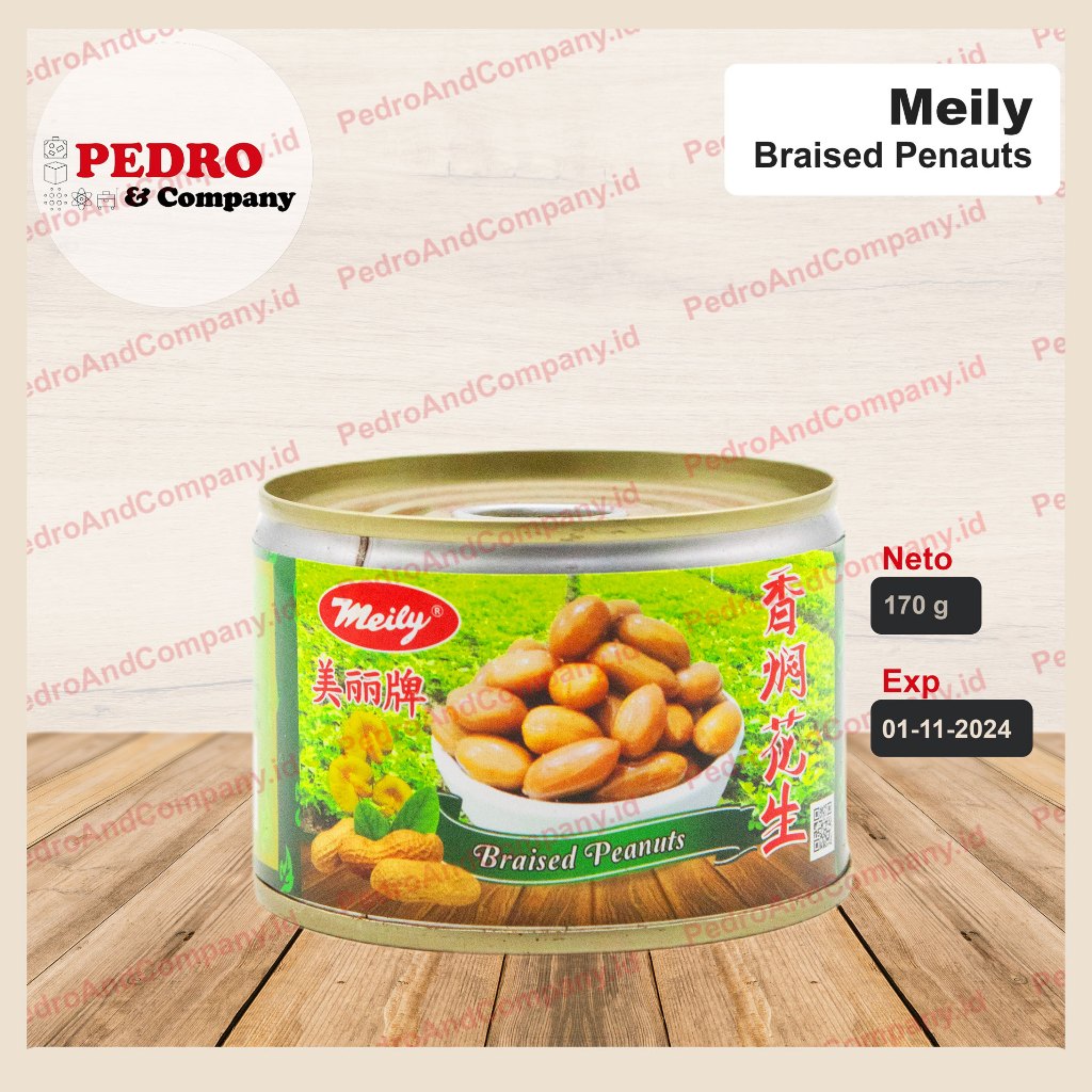 

Meily braised peanuts 180 gram - kacang rebus dalam kaleng canned nut