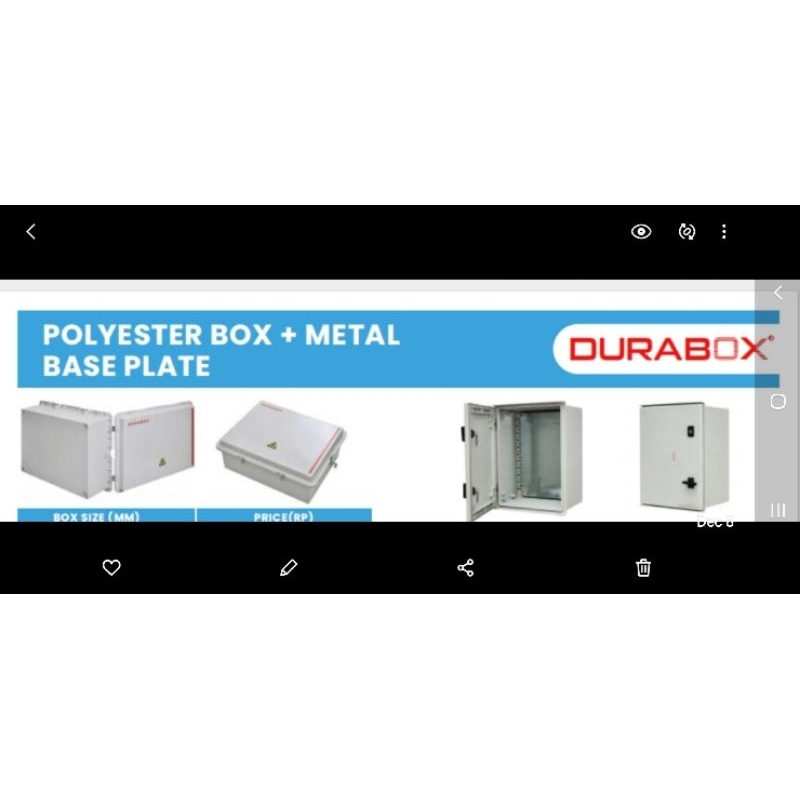 durabox polyester 400 500 200