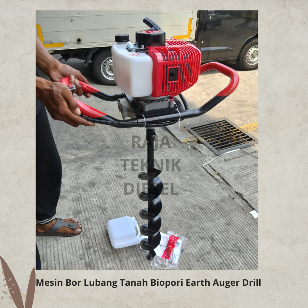 Mesin Bor Lubang Tanah Biopori Earth Auger Dril 63CC + MATA BOR ORIGINAL