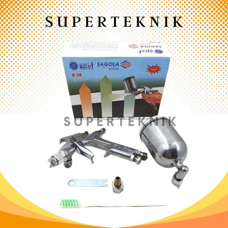 Spray Gun K-3 Sagola Spot / Spray Gun Sagola K 3 B Tabung Atas 200 CC Spray gun K3 Sagola Spot / Ala