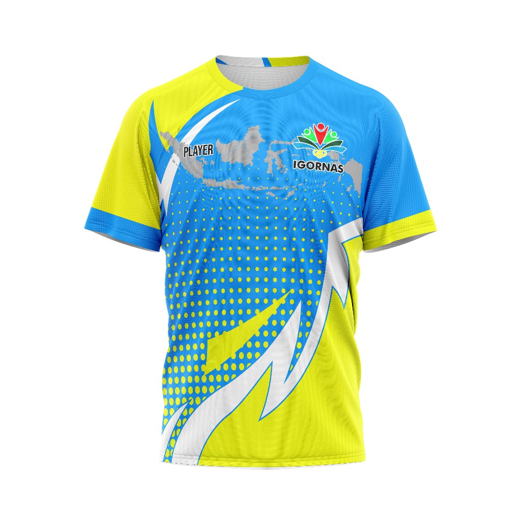 GMP - Baju Pria T-Shirt Kaos Jersey IGORNAS Olahraga Abstrak 01 Custom Full Printing