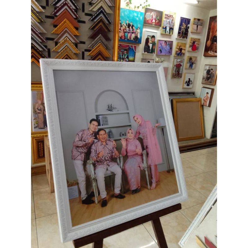 PAKET CETAK FOTO + BINGKAI  24 INCH/ Frame 24inch /Pigura 20x24 Inch / 20 x24 "/ 50X60 CM Paket CEBI