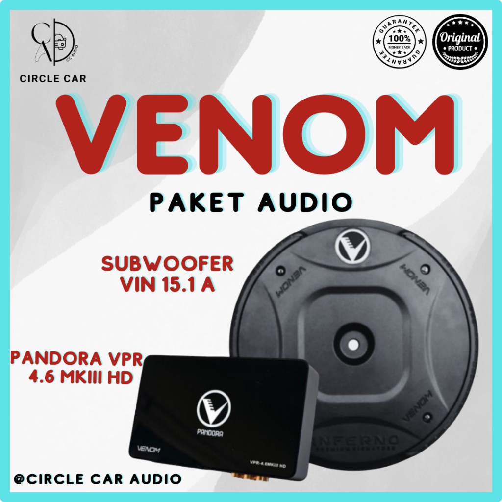 PAKET AUDIO VENOM PANDORA VPR 4.6 MKIII HD / SUBWOOFER VENOM INFERNO 15.1A