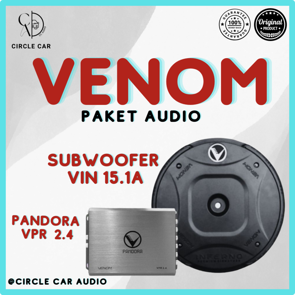 PAKET AUDIO VENOM PANDORA VPR 2.4 / SUBWOOFER VENOM INFERNO VIN 15.1 A