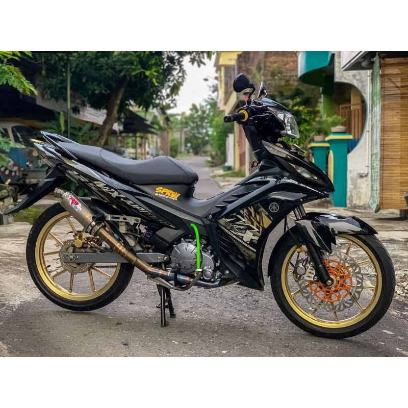 STRIPING STICKER LIS DECAL NEW JUPITER MX 135 NJMX 2014 hitam